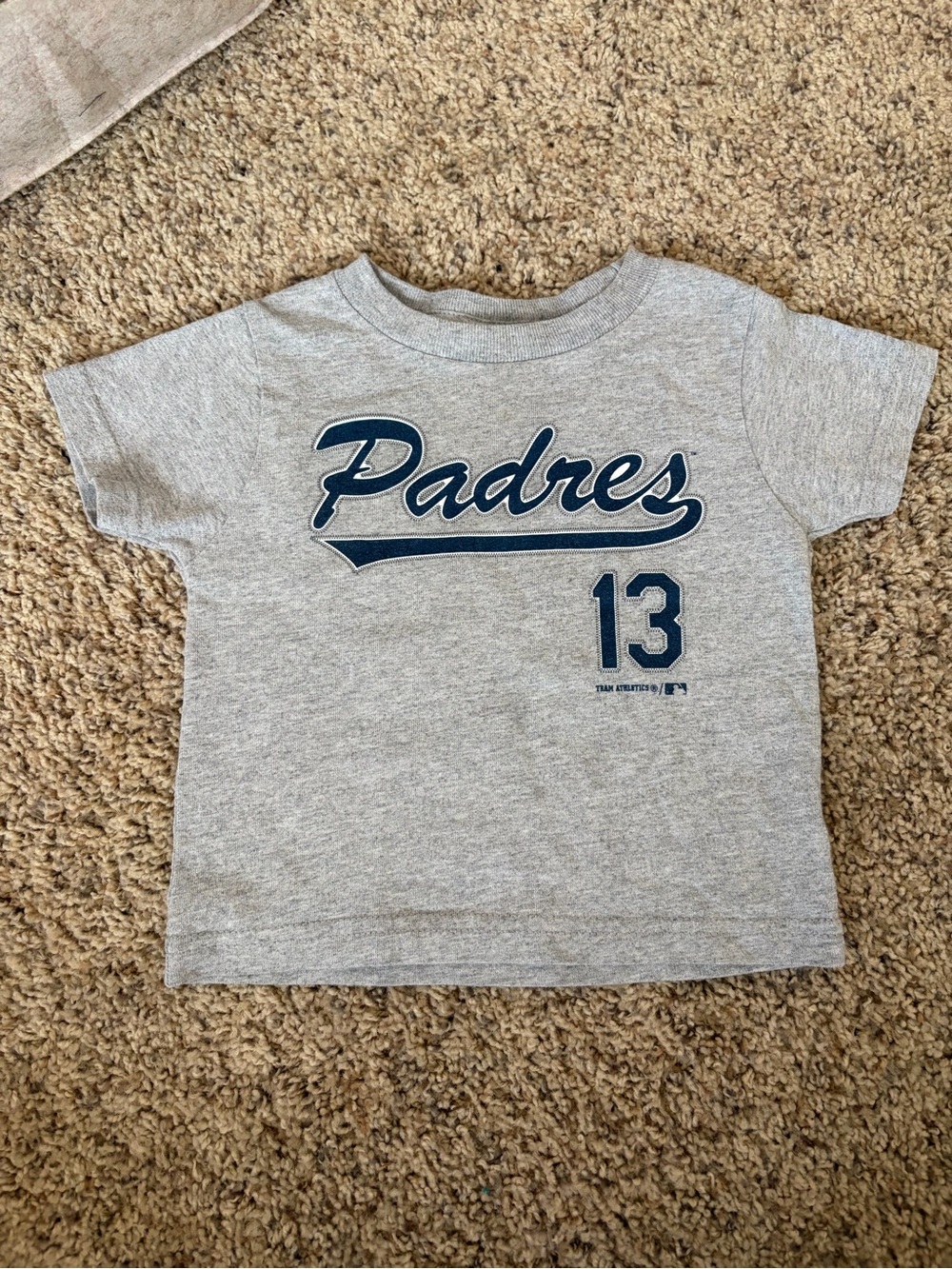 San Diego toddler Gray Graphic Tee with '13'